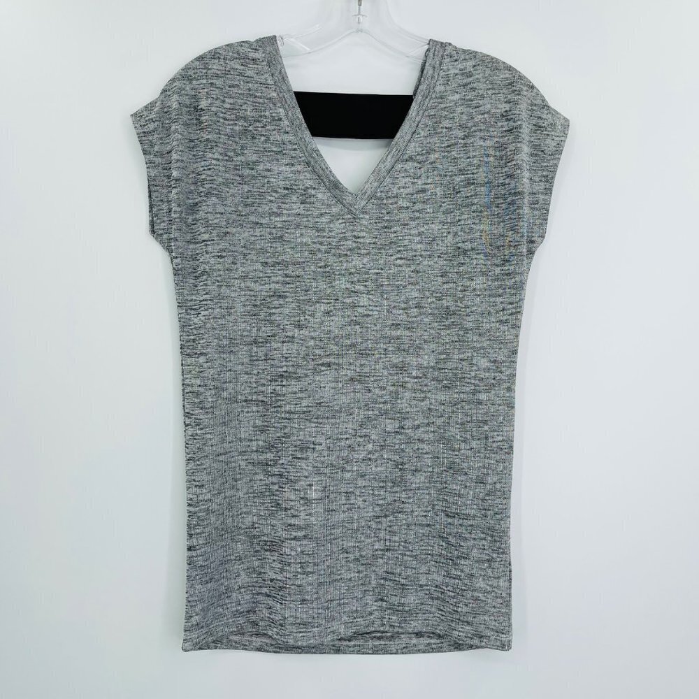 Stella‎ & Dot the renegade top double v shimmery short sleeve women's size xs